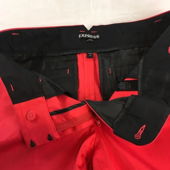 Express Red Pants Size 4 Short - Picture 9 of 10